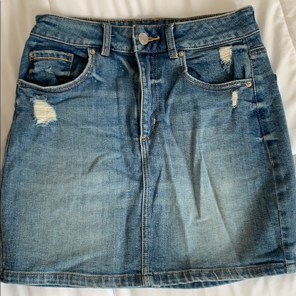 Garage jean skirt